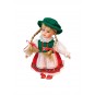Musicbox Bavarian doll made of porcelain